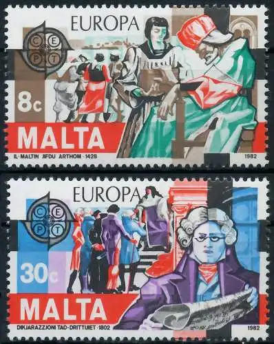 MALTA 1982 Nr 661-662 postfrisch S1E4E82
