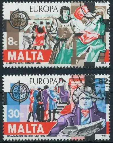 MALTA 1982 Nr 661-662 gestempelt 5B540A
