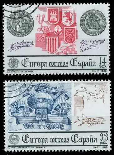 SPANIEN 1982 Nr 2545-2546 gestempelt 5B5616