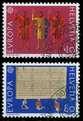 SCHWEIZ 1982 Nr 1221-1222 gestempelt 5B55DA