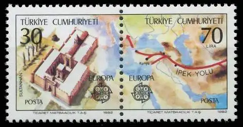 TÜRKEI 1982 Nr 2600+2601 postfrisch WAAGR PAAR 5B564A