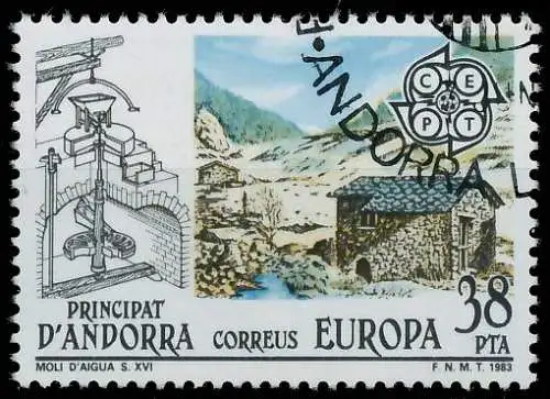 ANDORRA SPANISCHE POST 1980-1989 Nr 166 gestempelt 5B56DA