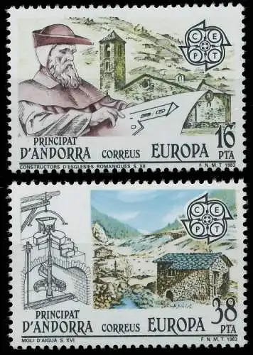 ANDORRA SPANISCHE POST 1980-1989 Nr 165-166 postfrisch S1E50F6