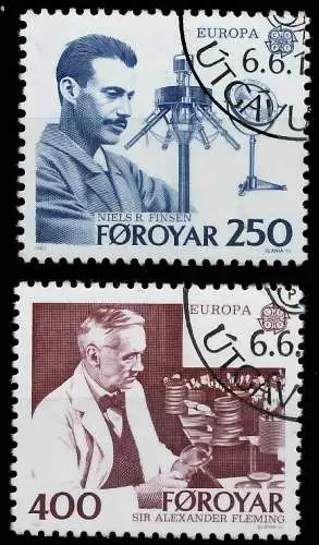 FÄRÖER 1983 Nr 84-85 gestempelt 5B5742