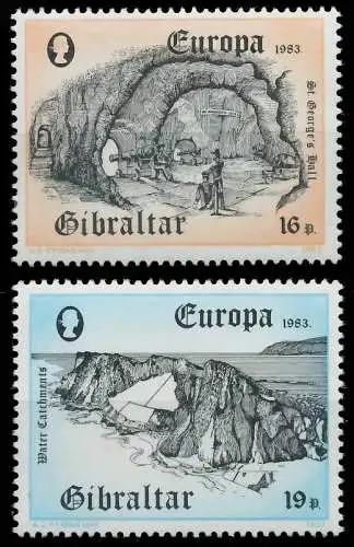 GIBRALTAR 1983 Nr 463-464 postfrisch S1E51E2