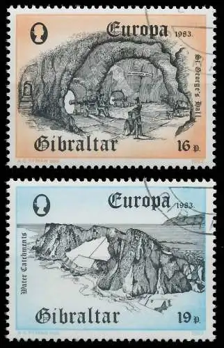 GIBRALTAR 1983 Nr 463-464 gestempelt 5B5776