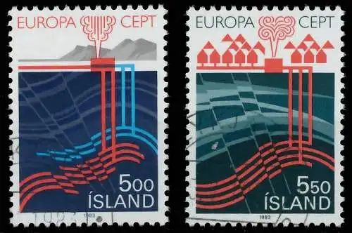 ISLAND 1983 Nr 598-599 gestempelt 5B9036