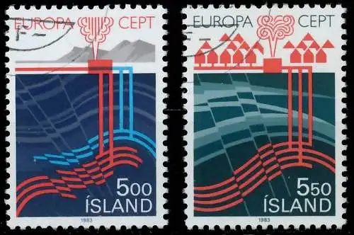 ISLAND 1983 Nr 598-599 gestempelt 5B903E
