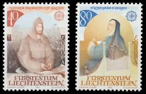 LIECHTENSTEIN 1983 Nr 816-817 postfrisch S1E535A