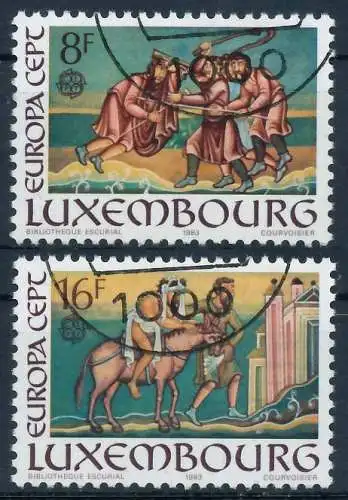 LUXEMBURG 1983 Nr 1074-1075 gestempelt 5B90EE