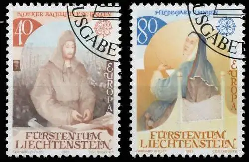 LIECHTENSTEIN 1983 Nr 816-817 gestempelt 5B90C2