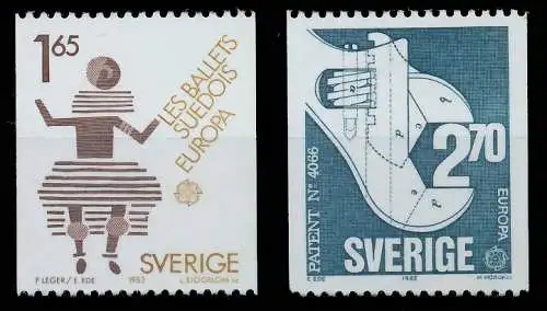 SCHWEDEN 1983 Nr 1237-1238 postfrisch S1E94FE