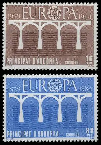 ANDORRA SPANISCHE POST 1980-1989 Nr 175-176 postfrisch 5B9392