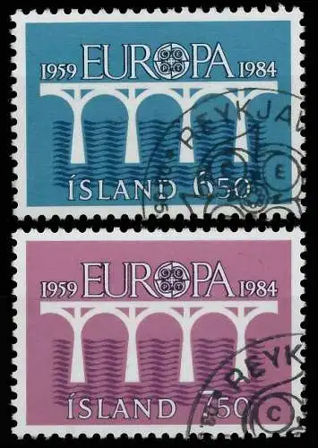 ISLAND 1984 Nr 614-615 gestempelt 5B9556