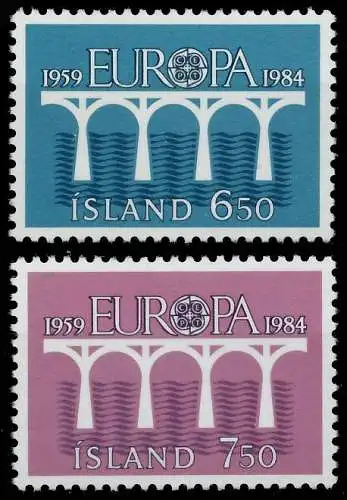 ISLAND 1984 Nr 614-615 postfrisch 5B9552