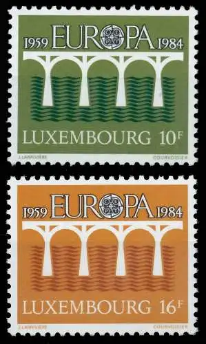 LUXEMBURG 1984 Nr 1098-1099 postfrisch 5B95B2