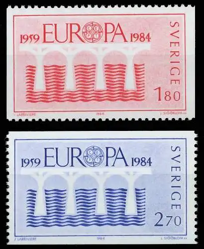 SCHWEDEN 1984 Nr 1270-1271 postfrisch S1E98C6