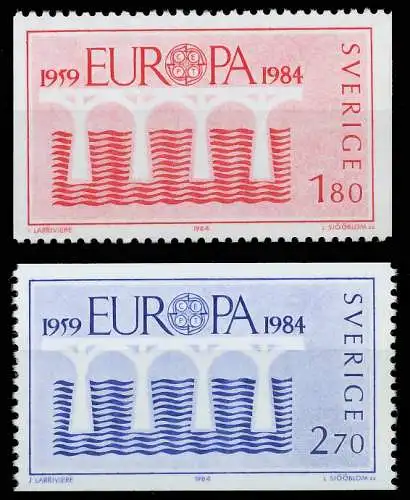 SCHWEDEN 1984 Nr 1270-1271 postfrisch S1E98CA