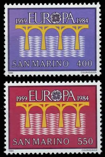SAN MARINO 1984 Nr 1294-1295 postfrisch 5B968A