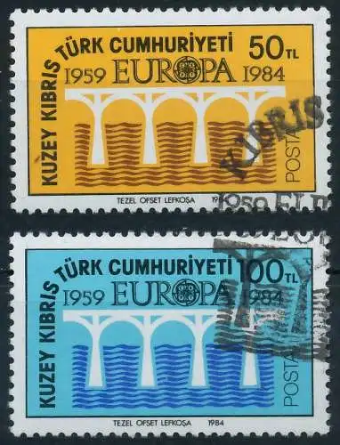 TÜRKISCH-ZYPERN 1984 Nr 142-143 gestempelt 5B9766