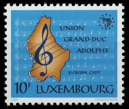 LUXEMBURG 1985 Nr 1125 postfrisch 5BEBEE