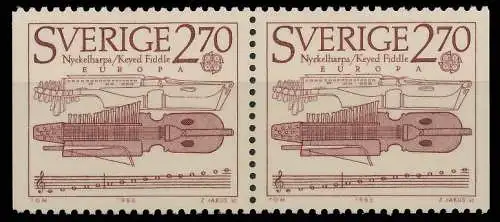 SCHWEDEN 1985 Nr 1329Dl+Dr postfrisch WAAGR PAAR 5BECEE