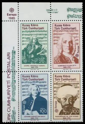 TÜRKISCH-ZYPERN 1985 Nr 166-169 postfrisch VIERERBLOCK 5BED12