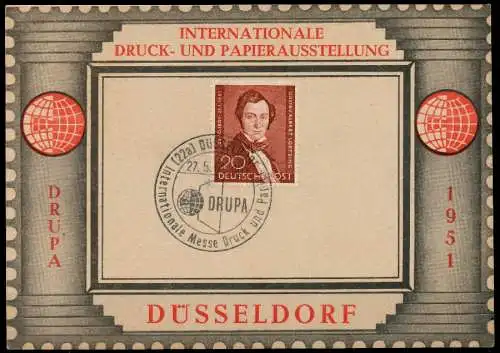 BERLIN 1951 Nr 74 BRIEF SB 5BED62