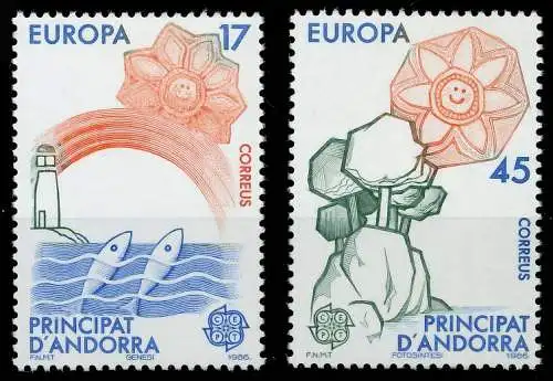 ANDORRA SPANISCHE POST 1980-1989 Nr 188-189 postfrisch S1F1206