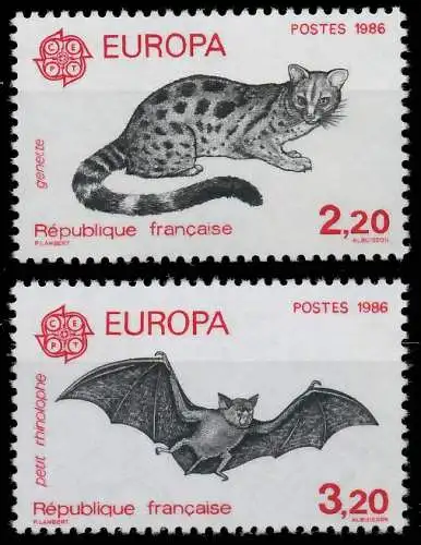 FRANKREICH 1986 Nr 2546-2547 postfrisch S1F59EE