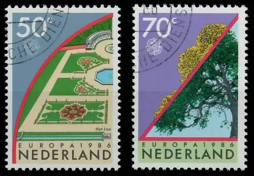 NIEDERLANDE 1986 Nr 1292-1293 gestempelt 5C617E