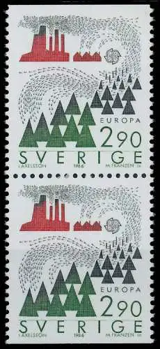 SCHWEDEN 1986 Nr 1398Do+Du postfrisch SENKR PAAR 5C627A