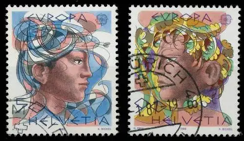 SCHWEIZ 1986 Nr 1315-1316 gestempelt 5C62B2