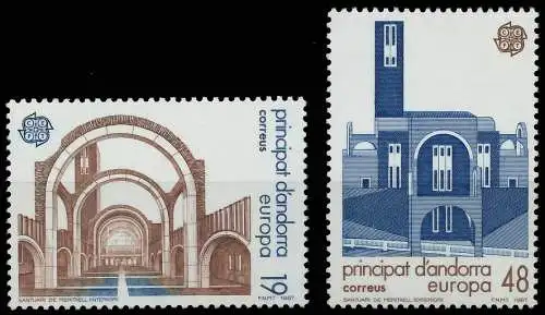 ANDORRA SPANISCHE POST 1980-1989 Nr 193-194 postfrisch S1F5E56