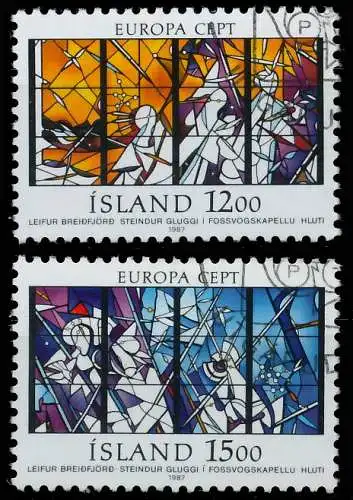 ISLAND 1987 Nr 665-666 gestempelt 5C65BE