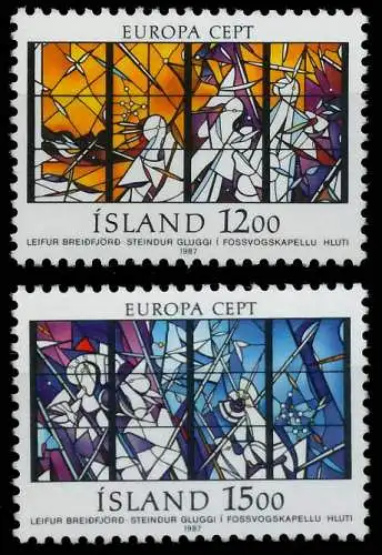 ISLAND 1987 Nr 665-666 postfrisch 5C65BA