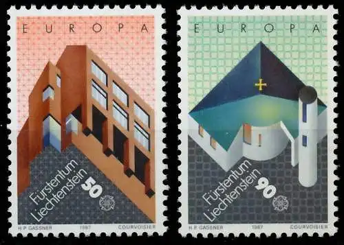 LIECHTENSTEIN 1987 Nr 916-917 postfrisch 5C6606