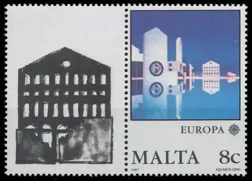 MALTA 1987 Nr 766Zf1L postfrisch WAAGR PAAR 5C663A