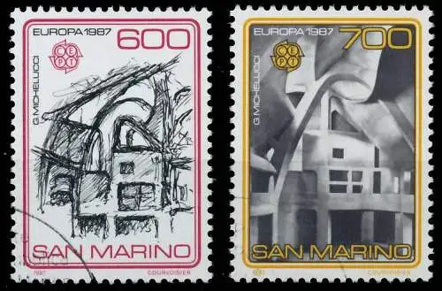 SAN MARINO 1987 Nr 1354-1355 gestempelt 5C9E62