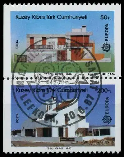 TÜRKISCH-ZYPERN 1987 Nr 205C-206C zentrisch gestempelt SENKR 5C9ECA
