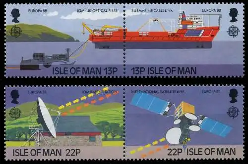 ISLE OF MAN 1988 Nr 367-370 postfrisch WAAGR PAAR 5CA176