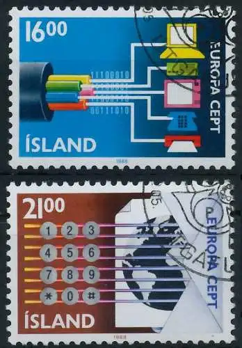 ISLAND 1988 Nr 682-683 gestempelt 5CA1B6