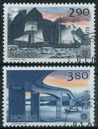 NORWEGEN 1988 Nr 996-997 gestempelt 5CA25A