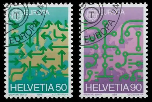 SCHWEIZ 1988 Nr 1370-1371 gestempelt 5CA2D2