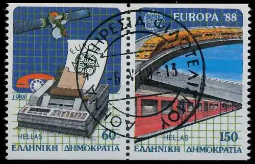 GRIECHENLAND 1988 Nr 1685C-1686C zentrisch gestempelt WAAGR 5CA3DE