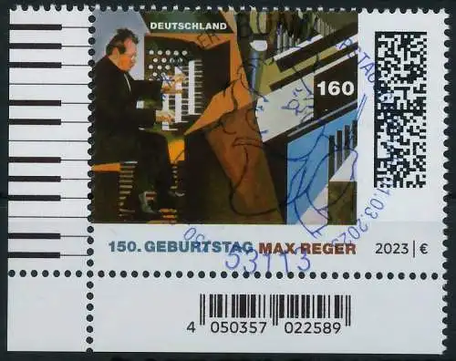 BRD BUND 2023 Nr 3753 ESST zentrisch gestempelt ECKE-ULI 5CA446