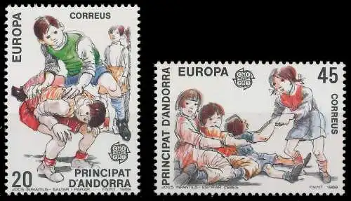 ANDORRA SPANISCHE POST 1980-1989 Nr 209-210 postfrisch 5CA586