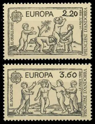ANDORRA (FRANZ. POST) 1989 Nr 399-400 postfrisch 5CA572