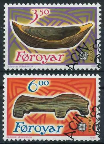 FÄRÖER 1989 Nr 184-185 gestempelt 5CED86