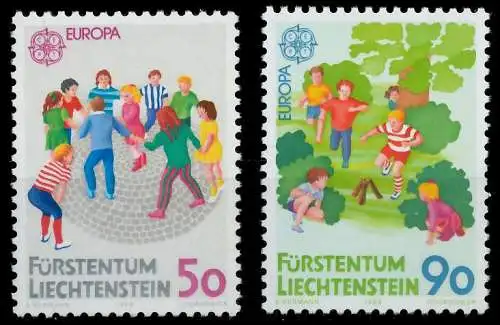 LIECHTENSTEIN 1989 Nr 960-961 postfrisch S1FD15E